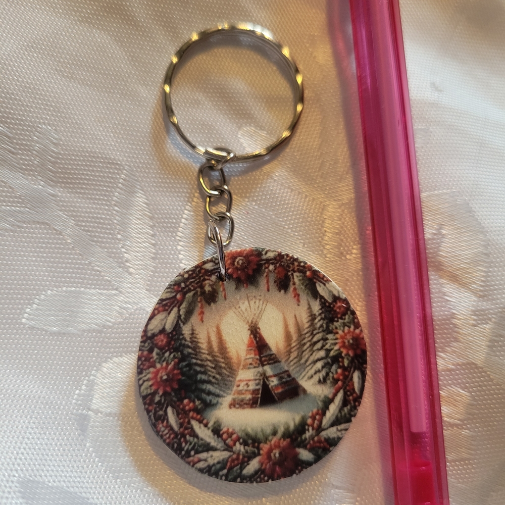 🌲BUY 1 GET 1 FREE 🌲Teepee Design Keychain